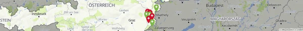 Map view for Pharmacies emergency services nearby Wörterberg (Güssing, Burgenland)